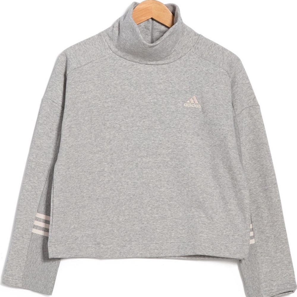 ADIDAS MOCK NEVK BACK ZIP SWEATSHIRT